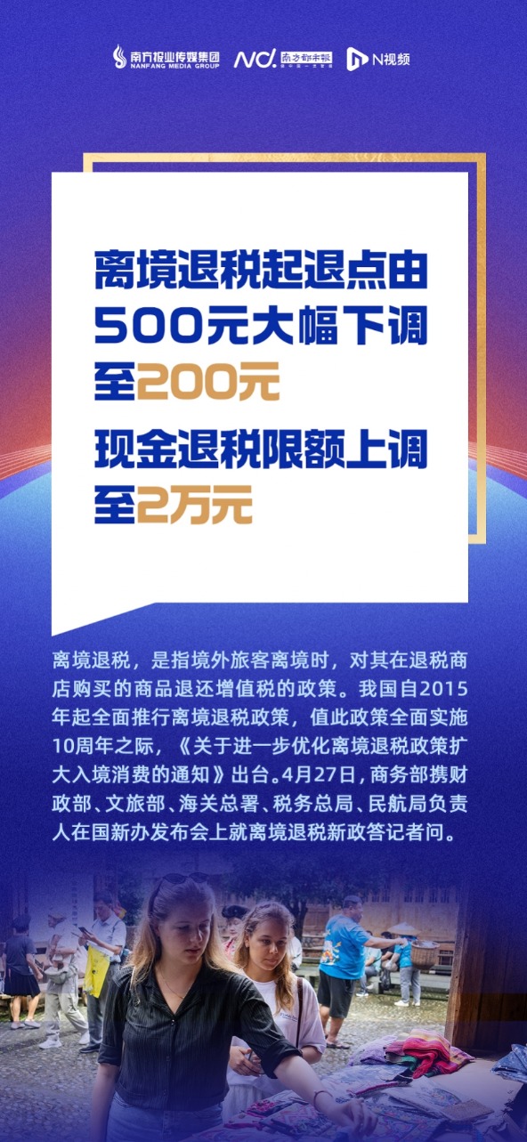 上海配资炒股 秒懂离境退税新政：起退点降六成、额度翻倍、新店备案仅5天